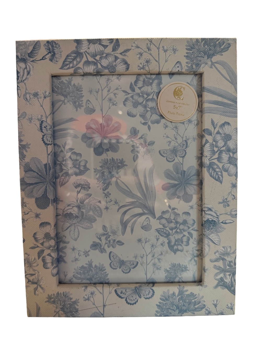 CORINNE HAIG DESIGNS NWT floral butterfly photo frame -5x7